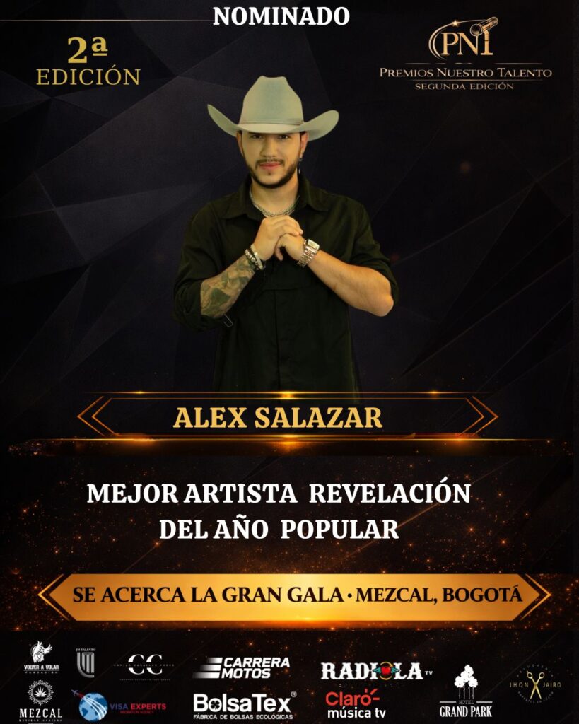 Alex Salazar - nominacion premios nuestro talento